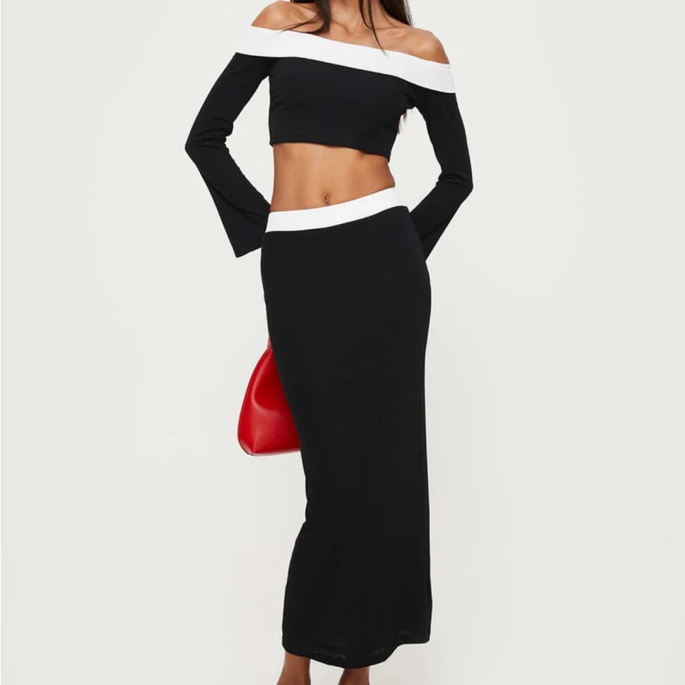 Princess Polly: Lucretia Black & White Skirt Set - Size US 2